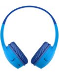 Детски слушалки с микрофон Belkin - SoundForm Mini, безжични, сини - 2t