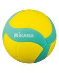 Детска волейболна топка Mikasa - VS220W, размер 5, жълта/зелена - 1t
