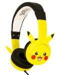 Детски слушалки OTL Technologies - Pikacku rubber ears, жълти - 1t