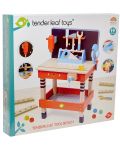 Детска дървена работилница Tender Leaf Toys - С инструменти, 19 части - 6t
