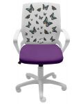 Детски стол Nowy Styl Group Fly White - Butterfly - 1t