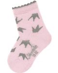 Детски розови чорапи Sterntaler - С коронки, 15/16 размер, 4-6 месеца, розови - 1t