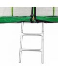 Детски батут Atleto - С мрежа и стълба, 305 cm, зелен - 4t