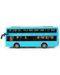 Детска играчка Rappa - Двуетажен автобус, 19 cm, син - 2t