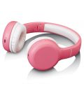 Детски слушалки с микрофон Lenco - HPB-110PK, безжични, розови - 4t