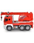 Детска играчка Moni Toys - Камион с кран и кука, червен, 1:12 - 2t