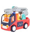 Детска играчка 2 в 1 Hola Toys - Музикална пожарна - 3t