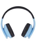 Детски слушалки с микрофон PowerLocus - P1, безжични, сини - 3t