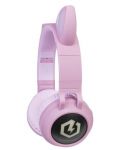 Детски слушалки PowerLocus - Buddy Ears, безжични, розови - 2t