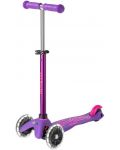 Детска тротинетка Micro - Mini Deluxe LED, Purple Pink - 1t