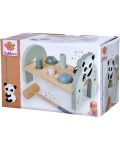 Детски дървен комплект Eichorn - Игра с чук и пейка - 5t