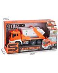 Детски камион Raya Toys - Truck Car, Сметовоз със звуки светлини, 1:16 - 2t