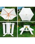 Детска дървена маса за пикник с чадър Ginger Home - 4t