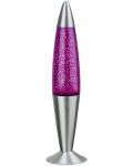 Декоративна лампа Rabalux - Glitter 4115, 25 W, 42 x 11 cm, лилава - 1t