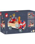 Детска играчка Janod - Направи пожарна кола, Diy - 1t