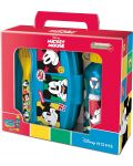 Детски комплект Stor Mickey Mouse - Бутилка, кутия за храна и прибори - 1t