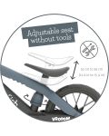 Детско колело за баланс Chillafish - BMXie Vroom, черно - 3t