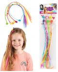 Детски цветни аксесоари за коса TToys - С фиба, 6 броя - 3t