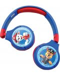 Детски слушалки Lexibook - Paw Patrol HPBT010PA, безжични, сини - 1t