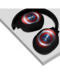 Детски слушалки ERT Group - Captain America, безжични, черни - 2t