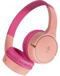 Детски слушалки с микрофон Belkin - SoundForm Mini, безжични, розови - 1t