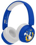 Детски слушалки OTL Technologies - Sonic The Hedgehog, безжични, сини - 1t