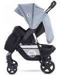 Детска лятна количка с покривало Lorelli - Daisy Basic, сива - 4t