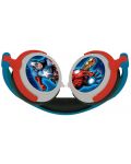 Детски слушалки Lexibook - Avengers HP010AV, сини/червени - 3t