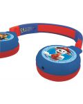 Детски слушалки Lexibook - Paw Patrol HPBT010PA, безжични, сини - 3t