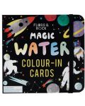 Детски карти за оцветяване Floss and Rock Magic Water - Космос - 1t