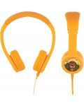 Детски слушалки с микрофон BuddyPhones - Explore+, жълти - 4t