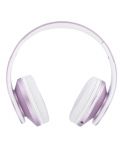 Детски слушалки PowerLocus - P2, безжични, бели/лилави - 3t