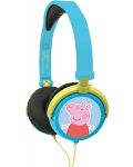 Детски слушалки Lexibook - Peppa Pig HP015PP, сини - 1t