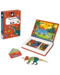 Детска магнитна книга Janod - Динозаври, 50 части - 2t
