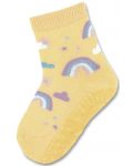 Детски чорапи със силиконова подметка Sterntaler - С дъга, 27/28 размер, 4-5 години - 1t