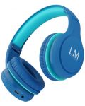 Детски слушалки PowerLocus - Louise&Mann K1 Kids, безжични, сини - 3t