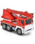 Детска играчка Moni Toys - Камион с кран и кука, червен, 1:12 - 4t