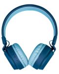 Детски слушалки PowerLocus - Louise&Mann 3, безжични, сини - 2t