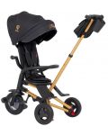 Детска триколка QPlay - Nova, Air Wheels, Golden/Black - 3t