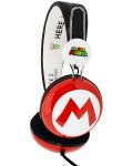 Детски слушалки OTL Technologies - Super Mario Icon, червени - 2t