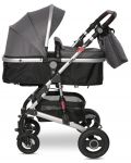 Детска количка Lorelli - Alba Premium, Steel Grey - 4t