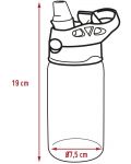 Детска бутилка от тритан с дръжка Nerthus - Джунгла, 450 ml - 2t