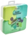 Детска кутия пъзел за храна Melii - Синьо-зелена, 850 ml - 4t