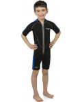 Детски неопренов костюм Cressi - Lido Shorty Junior, 2 mm , черен/син - 3t