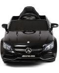 Детска акумулаторна кола KikkaBoo - Mercedes Benz AMG C63 S, черна - 2t