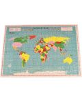 Детски пъзел Rex London - Карта на света, в тубус, 300 части - 4t