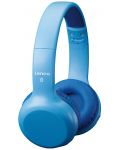 Детски слушалки с микрофон Lenco - HPB-110BU, безжични, сини - 5t