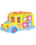 Детска музикална играчка Hola Toys - Училищен автобус - 5t