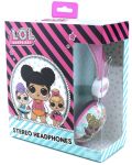 Детски слушалки OTL Technologies - L.O.L. Glitter Glam, розови - 2t