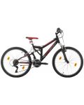 Детски велосипед BIKE SPORT - Paralax 24"x 380, черен - 1t